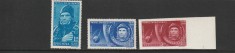 ROMANIA 1961 LP 516 LP 516 a PRIMUL OM IN COSMOS SERIE MNH NESTAMPILATE