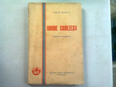 UMBRE CHINEZESTI - LUCIA MANTU foto