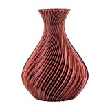Vaza Rose Curve Print 3D &ndash; Decorațiune Premium Roșie