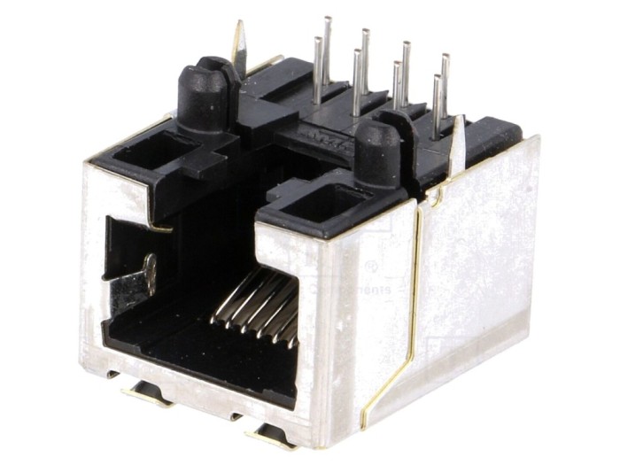 Conector RJ45 8P8C pentru PCB THT