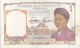 INDOCHINA 1 piastre ND (1936) XF+!!!