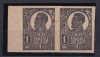 ROMANIA - 1920 FERDINAND UZUALE BUST MARE - 1 BAN PERECHE NEDANTELATA, Nestampilat