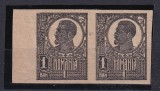 ROMANIA - 1920 FERDINAND UZUALE BUST MARE - 1 BAN PERECHE NEDANTELATA