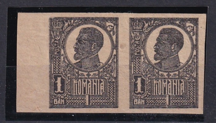 ROMANIA - 1920 FERDINAND UZUALE BUST MARE - 1 BAN PERECHE NEDANTELATA