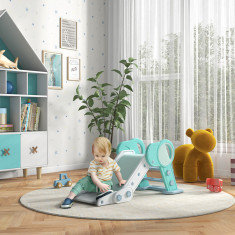 Tobogan de interior pliabil pentru copii AIYAPLAY, tobogan din plastic pentru copii de la 18 luni la 3 ani, 102x53x53cm, de culoare verde