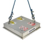 Separator magnetic bloc pentru fier, suspendat pentru benzi transportoare, 530 x 505 x 150 mm
