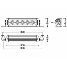 PROIECTOR LED 6000K, 2100 LM - LEDriving LIGHTBAR VX250-CB OSRAM