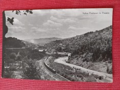 CPIB 23421 CARTE POSTALA - VALEA PRAHOVEI LA POSADA, TREN, RPR, CIRCULATA, 1961, STAMPILE, TIMBRU