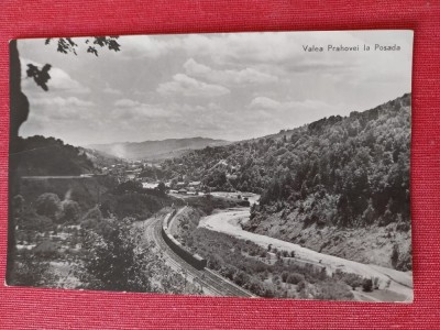 CPIB 23421 CARTE POSTALA - VALEA PRAHOVEI LA POSADA, TREN, RPR, CIRCULATA, 1961, STAMPILE, TIMBRU foto