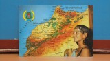 MAROC - DANSATOARE DIN RESTAURANTUL &quot;LE RISSANI&quot; CASABLANCA,FUNDAL HARTA MAROC