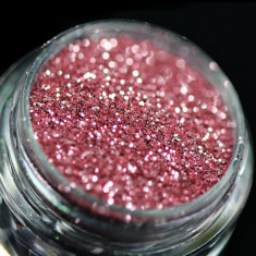 Glitter cosmetic pentru machiaj si body art PK147(roz pal) KAJOL Beauty, 1g foto