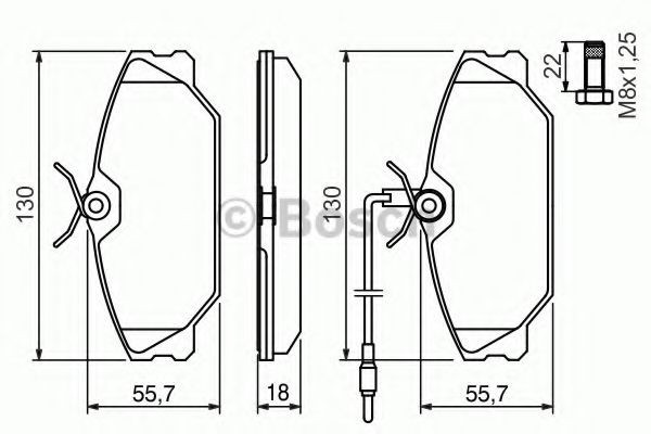 Set placute frana,frana disc RENAULT MEGANE I Break (KA0/1) (1999 - 2003) BOSCH 0 986 461 765