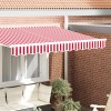 VidaXL Valanț Cort Cadru 2.5 m, Roșu și Alb 2.3x0.2 m