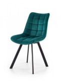Scaun Elegant Vivian Catifea Turcoaz, Cadru Metalic Negru, 46x61x84 cm. Scaun living modern tip fotoliu