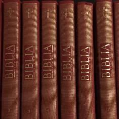 Biblia cu ilustratii (8 vol) Litera 2011 noi/necitite 14 x 20 cm pag total 2830