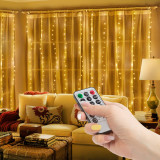 Perdea luminoasa - 300 micro LEDuri - alb rece - 3 x 3 m - 230V - cu telecomanda Best CarHome