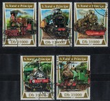S. TOME E PRINCIPE 2017 - Trenuri cu aburi / serie completa