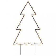 Decoratiune brad cu lumini de Craciun cu tarusi, 80 LED, 60 cm