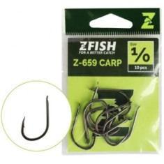 Carlige Zfish Carp Hooks Z-659, Nr.2, 10buc/pac foto