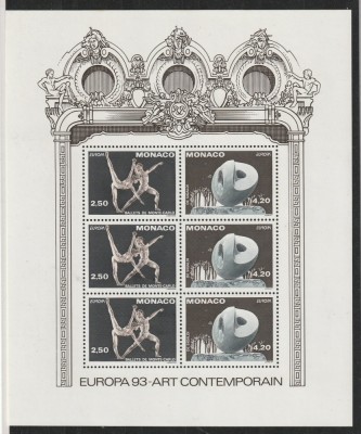 Arta contemporana ,CEPT 1993,Monaco. foto