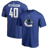 Vancouver Canucks tricou de bărbați Elias Pettersson #40 Authentic Stack Name &amp;amp; Number - M