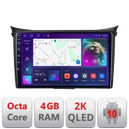Navigatie HHyundai I30 2011-2016 Android Octa Core Ecran 2K QLED GPS 4G 4+32GB 360 KIT-i30-2011+EDT-E409-2K CarStore Technology