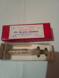 SERINGA VECHE DIN STICLA ,,ALL GLASS SYRINGE&quot; - 2 ml. ~ PERIOADA COMUNISTA