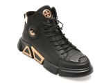 Ghete GRYXX negre, 85109, din piele naturala