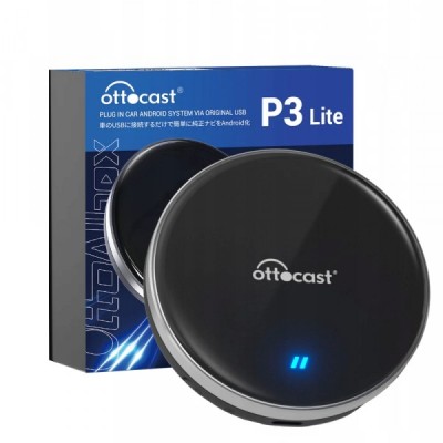 Adaptor Carplay / Android Auto Wireless Ottocast OttoAibox P3 Lite pentru Apple iPhone / Android Series foto
