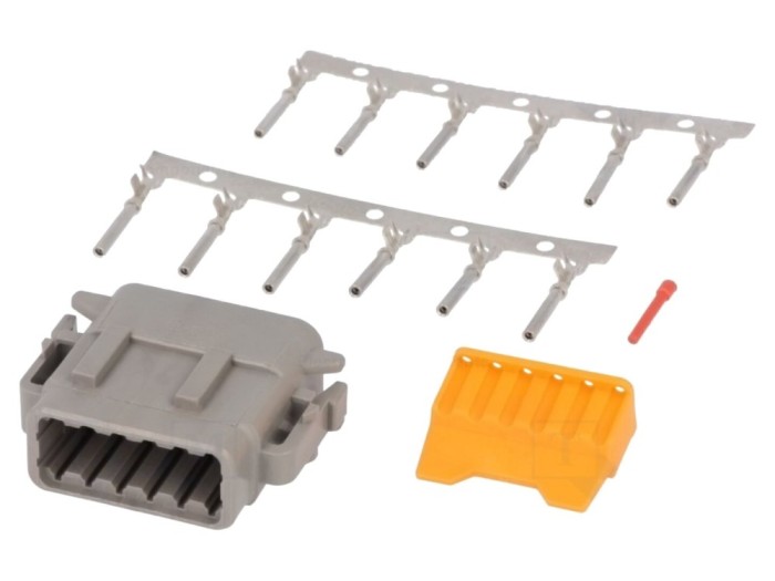 Conector cablu-cablu DTM mamă 12 pini