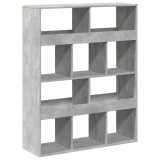 Cumpara ieftin Biblioteca, gri beton, 100x33x125,5 cm, lemn prelucrat