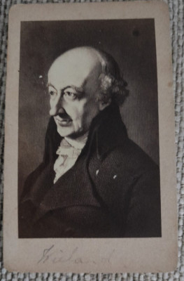 CDV Christoph Martin Wieland, 1733 - 1813 poet german Th&amp;uuml;ringen, Weimar foto