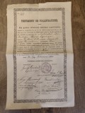 Testimoniu de Cualificatiune 1901 ABSOLVENT TEOLOGIE PREOT MIRON OPREAN Arad + POZA
