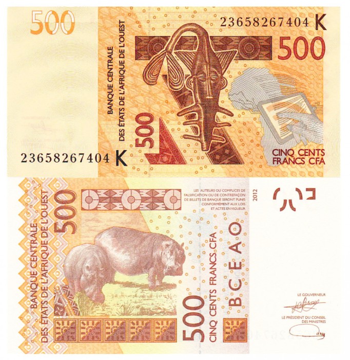 Statele Africii de Vest ( Senegal ) 500 Franci 2023 UNC