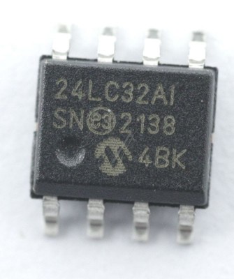 24LC32A-I/SN IC EEPROM SERIELL 32KBYTE, 24LC32 SOIC-8 MICROCHIP Originale foto