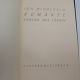 Romanțe pentru mai t&acirc;rziu - Ion Minulescu, 1927, Ediția Cultura Națională, Carte Veche, Bibliofilie, 91 pagini, Relegată