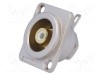 Conector RCA soclu mamă lipire aurit AMPHENOL pentru montare pe panou