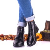Cumpara ieftin Oferta marimea 40 - Botine dama negre din piele naturala - LNA160NP