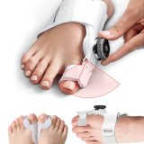 Corector de Monturi Tech Love, pentru Repozitionare Deget mare la Picioare si Hallux Valgus, Ajustabil, Alb