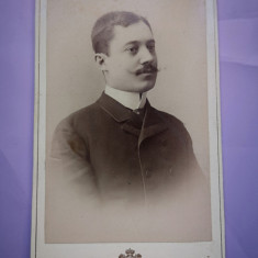Fotografie veche Cabinet M. Spirescu, Galati, Portret barbat, 1890