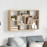 vidaXL Raft de perete, stejar Sonoma, 85x16x52,5 cm, lemn prelucrat 801421