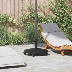 vidaXL Baze pentru umbrele de exterior Negru 48 x 48 x 32.5 cm