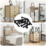 vidaXL Șurub 12 pcs Argintiu 5 x 30 mm Fier 864584