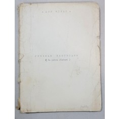 JORDELE NODUROASE de ION MIHAI, MANUSCRIS, 1958