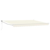 vidaXL Cort electric retractabil Crem 4 x 2 m 3419000