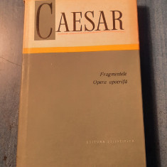 Fragmentele Opera apocrifa Caesar