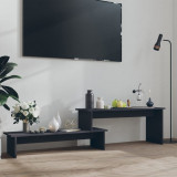 Comoda TV, gri, 180x30x43 cm, PAL GartenMobel Dekor, vidaXL