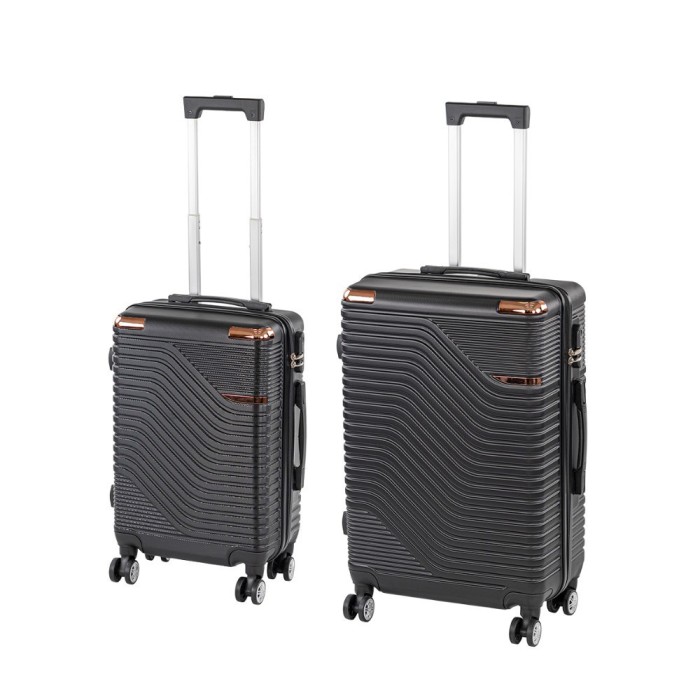 TraveLux Urban IX gurul&oacute;s bőr&ouml;nd szett fekete