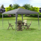 Pavilion gradina AAGP-9601 gri inchis 300 x300 x 255 cm [casa.pro] HausGarden Leisure