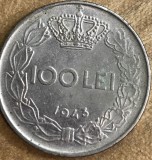MNDRO0001 Monedă 100 Lei 1943 - Regele Mihai I - Regatul Rom&acirc;niei / WW2